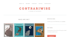Desktop Screenshot of contrariwisejournal.com